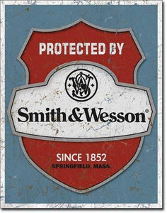 Smith & Wesson - Protected By 12.5"W X 16"H