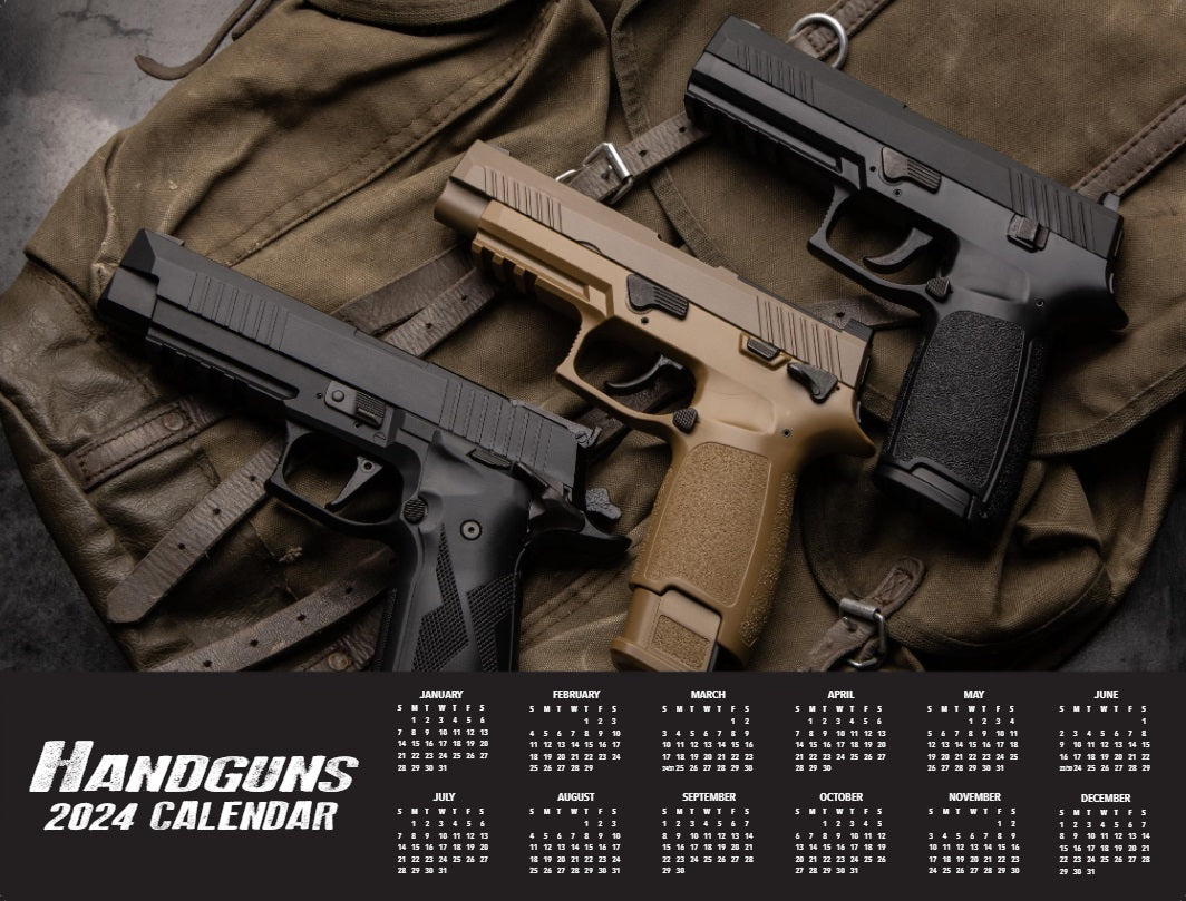 2024 HANDGUNS DELUXE WALL CALENDAR