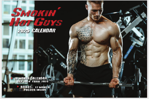 **2025 HOT GUYS DELUXE WALL CALENDAR