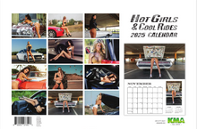 **2025 HOT GIRLS & COOL RIDES DELUXE WALL CALENDAR