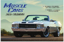 **2025 MUSCLE CARS DELUXE WALL CALENDAR