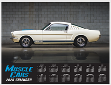 **2025 MUSCLE CARS DELUXE WALL CALENDAR