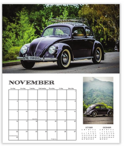 **2025 SLUG BUGS CLASSIC CARS DELUXE WALL CALENDAR