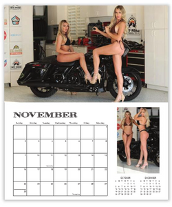 **2025 V-TWIN VIXENS DELUXE WALL CALENDAR