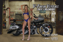 **2027 V-TWIN VIXENS DELUXE WALL CALENDAR