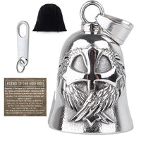 CHRISTIAN CROSS & ANGEL WINGS THE RIDE BELL & HANGER
