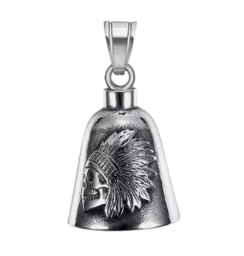 INDIAN CHIEF SKULL THE RIDE BELL