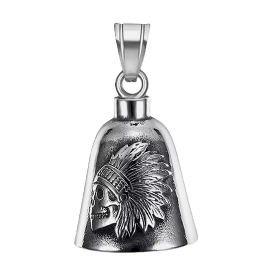 INDIAN CHIEF SKULL THE RIDE BELL
