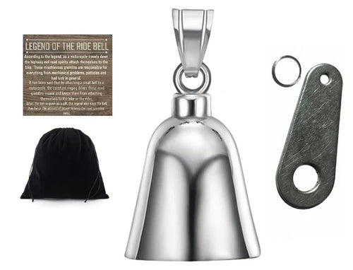 PLAIN STAINLESS STEEL THE RIDE BELL & HANGER