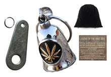 GOLD POT LEAF THE RIDE BELL & HANGER