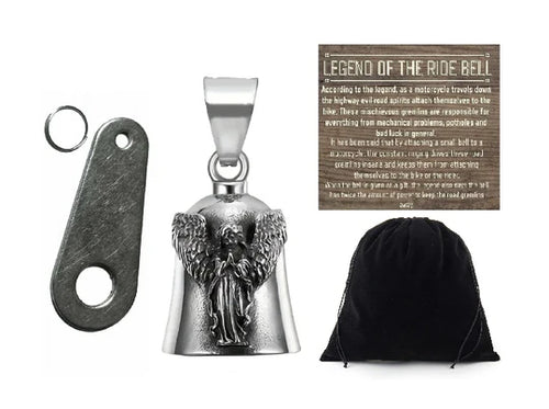PRAYING GUARDIAN ANGEL THE RIDE BELL & HANGER