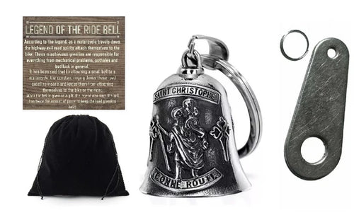 SAINT CHRISTOPHER THE RIDE BELL & HANGER