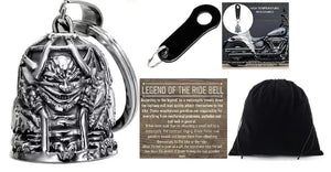 CAGED GREMLIN 3-D THE RIDE BELL & BLACK HANGER