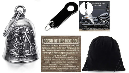 LIVE TO RIDE CHOPPER THE RIDE BELL & BLACK HANGER