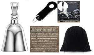 PLAIN STAINLESS THE RIDE BELL & BLACK HANGER