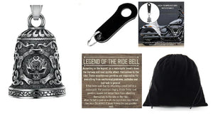 CHAIN MC SKULL THE RIDE BELL & BLACK HANGER
