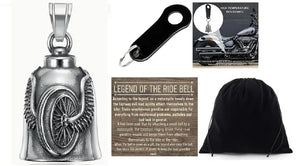 WINGED MC WHEEL THE RIDE BELL & BLACK HANGER