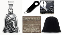 PRAYING HANDS THE RIDE BELL & BLACK HANGER