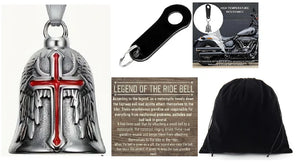RED CROSS W/ WINGS THE RIDE BELL & BLACK HANGER