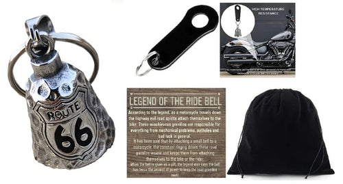 ROUTE 66 GUARDIAN ANGEL THE RIDE BELL & BLACK HANGER