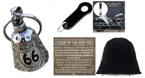 ROUTE 66 GUARDIAN ANGEL THE RIDE BELL & BLACK HANGER