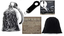SAINT CHRISTOPHER THE RIDE BELL & BLACK HANGER