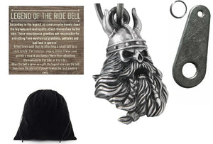 VIKING WARRIOR BEARD 3-D THE RIDE BELL & HANGER