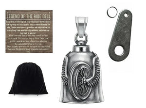 WINGED MC WHEEL THE RIDE BELL & HANGER