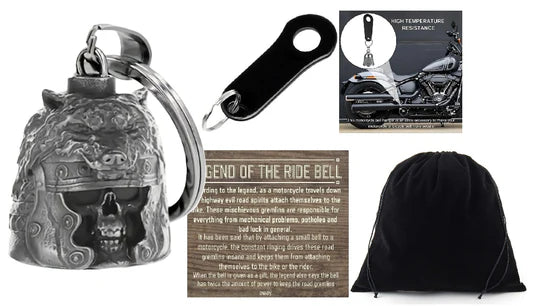 WOLF SKULL HELMET THE RIDE BELL & BLACK HANGER