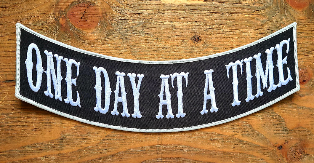 ONE DAY AT A TIME ROCKER PATCH 12