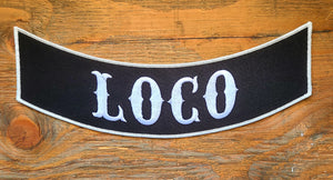 LOCO ROCKER PATCH 10"X3"