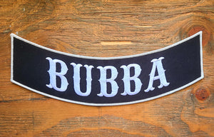 BUBBA ROCKER PATCH 12"X3"