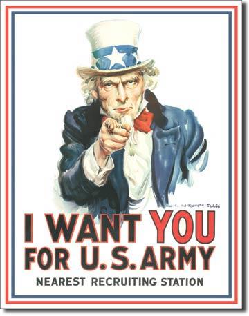 Uncle Sam I Want You 12.5