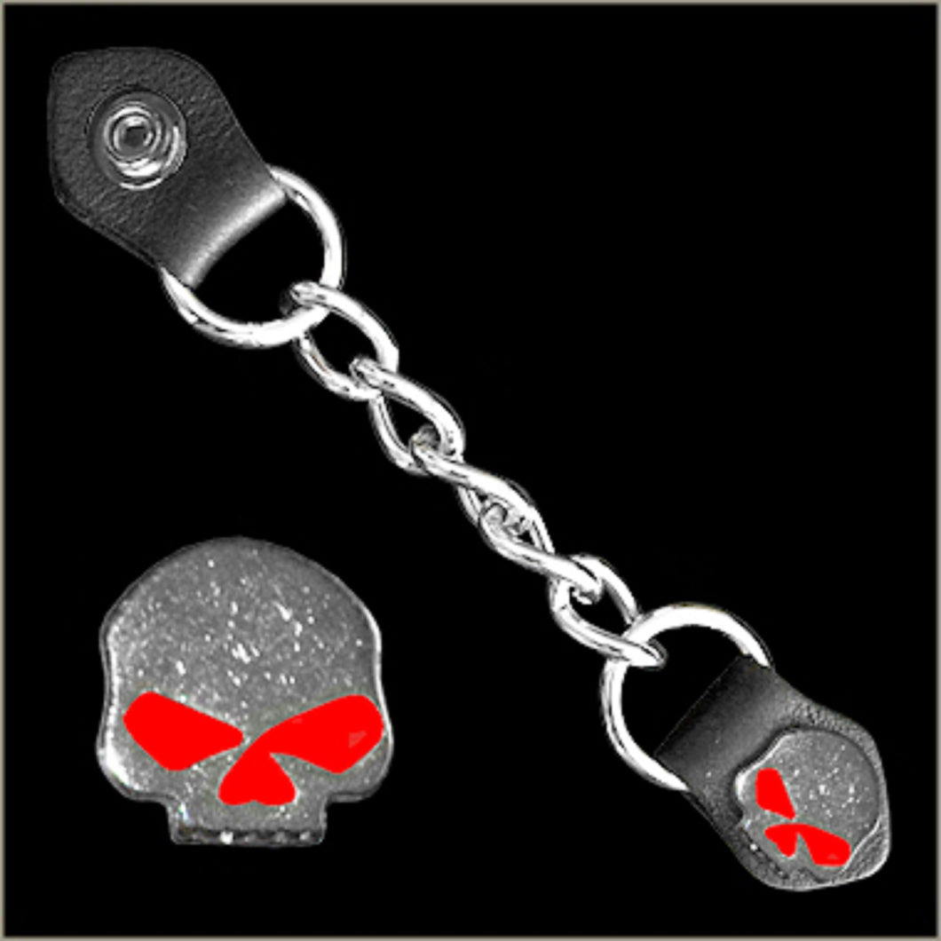 Ladies Half Skull Vest Extender w/ Red