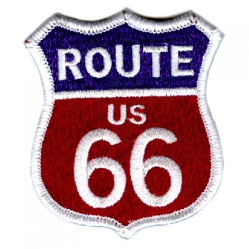 ROUTE 66 US RED, WHITE, BLUE PATCH