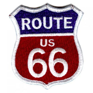 ROUTE 66 US RED, WHITE, BLUE PATCH