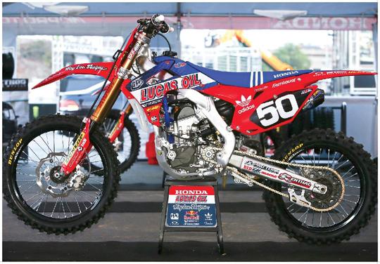 TROY LEE DESIGNS HONDA CRF250 SUPERCROSS RACE BIKE POSTER