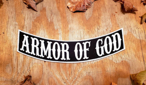 Armor of GOD ROCKER PATCH 12"X3"