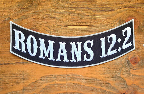ROMANS 12:2 ROCKER PATCH 12